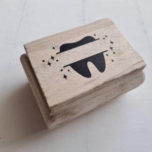 Personalisierte Milchzahndose mit Name