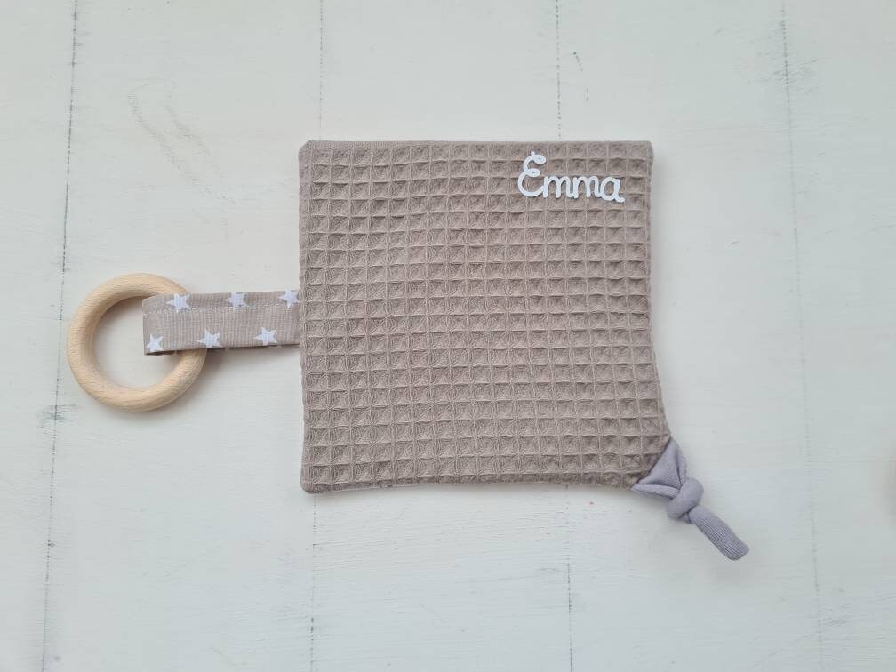 Knistertuch mit Name und Greifling Waldtiere – Bild 4