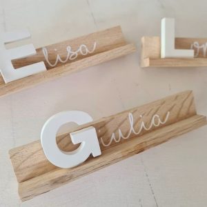 Personalisierter Aufsteller aus Holz