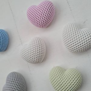 Herzchen in Waffeloptik/ Verschiedene Größen