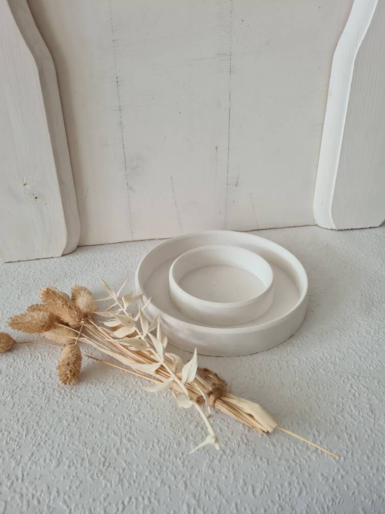 Dekoteller/Kerzenhalter in 3 Varianten – Bild 3