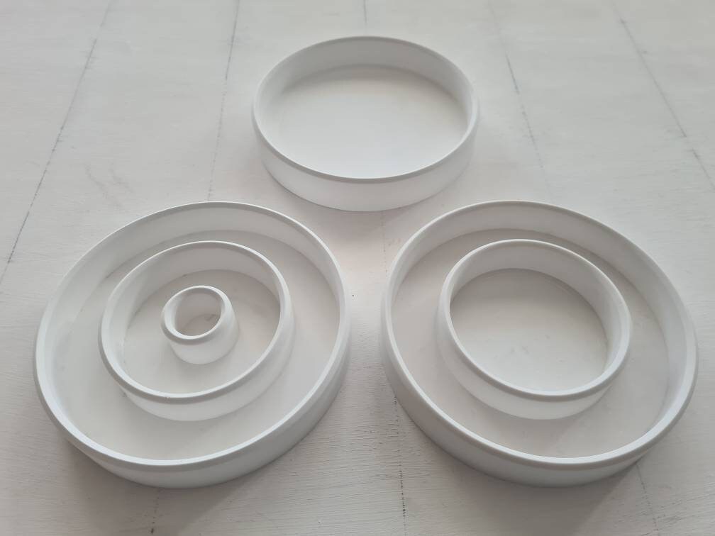 Dekoteller/Kerzenhalter in 3 Varianten