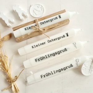 Stabkerzen mit Geschenkverpackung