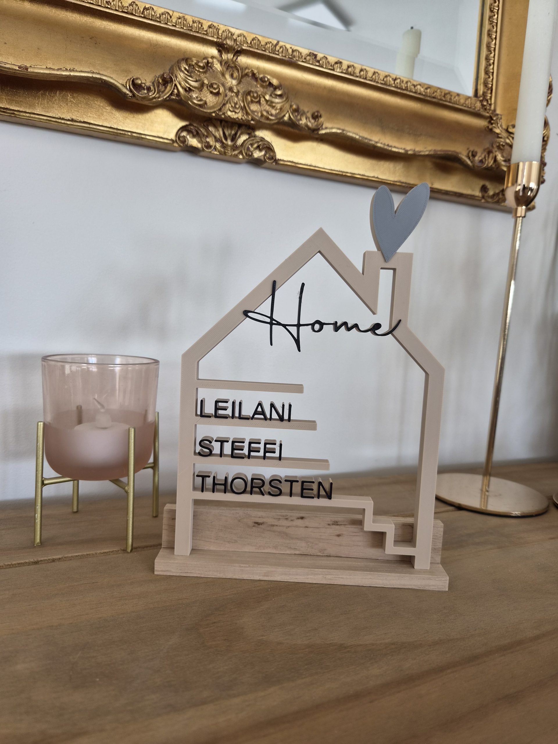 Personalisiertes Familienschild zum Aufstellen – Bild 9