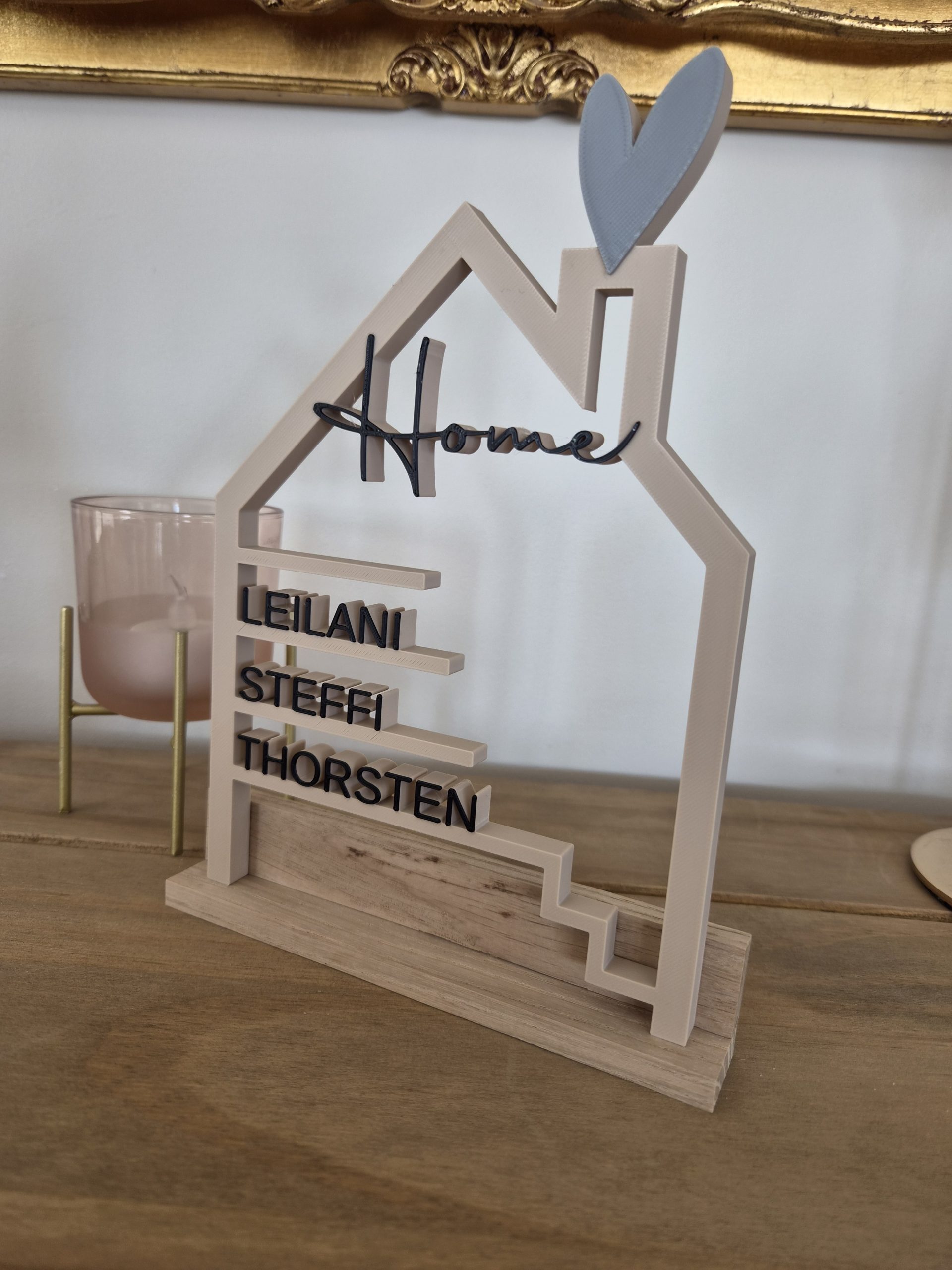 Personalisiertes Familienschild zum Aufstellen – Bild 10