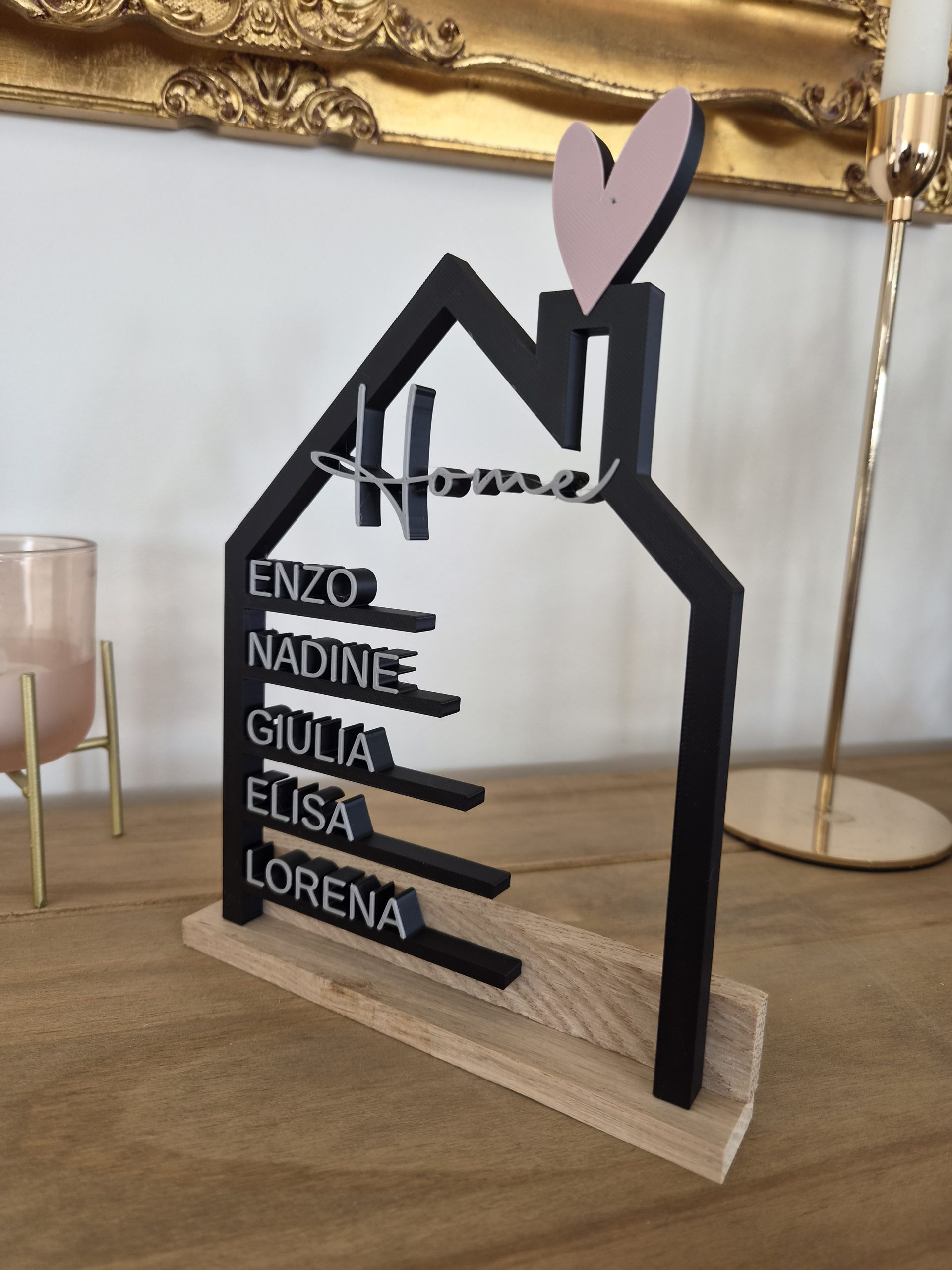Personalisiertes Familienschild zum Aufstellen – Bild 7