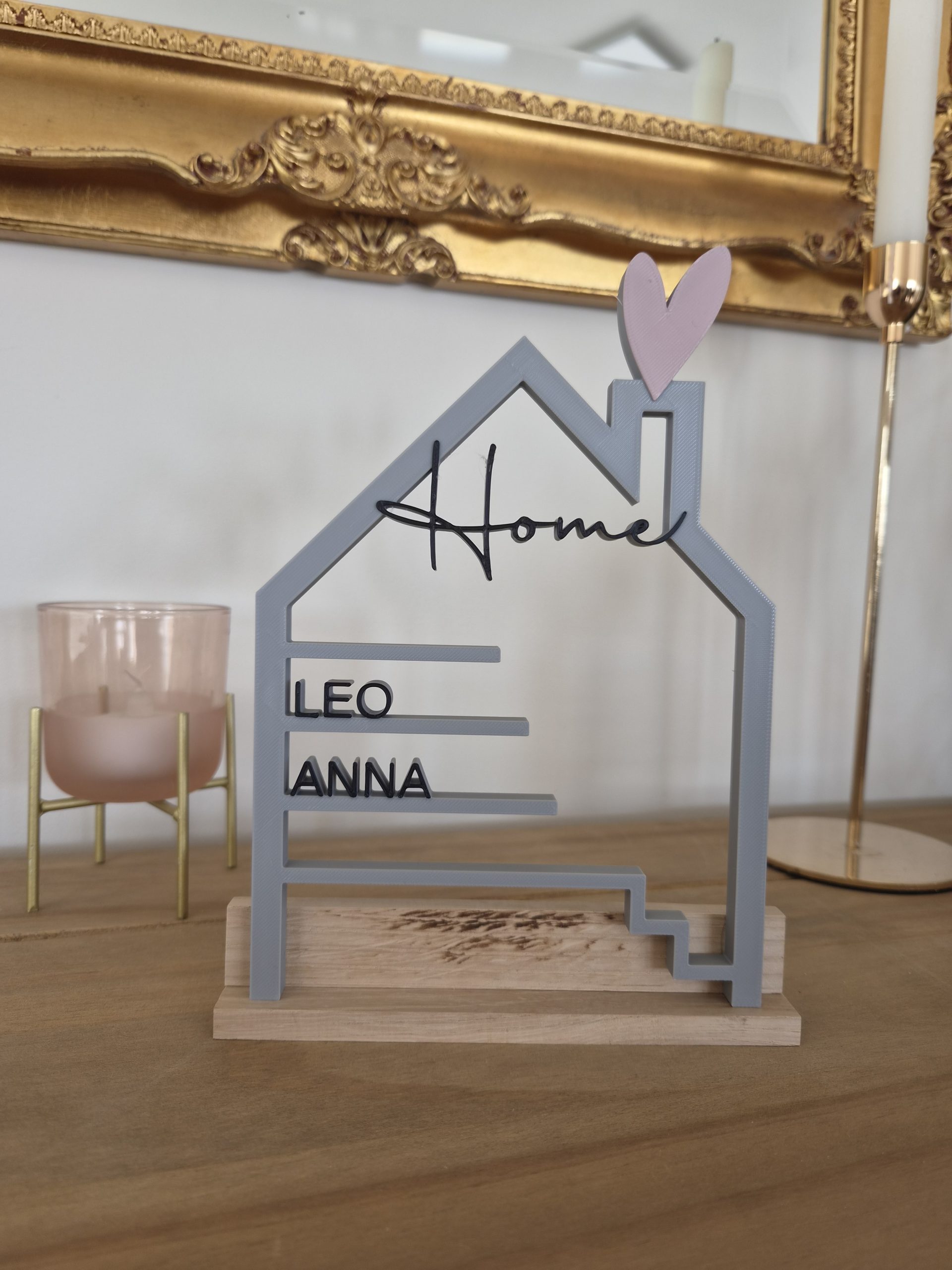 Personalisiertes Familienschild zum Aufstellen – Bild 6