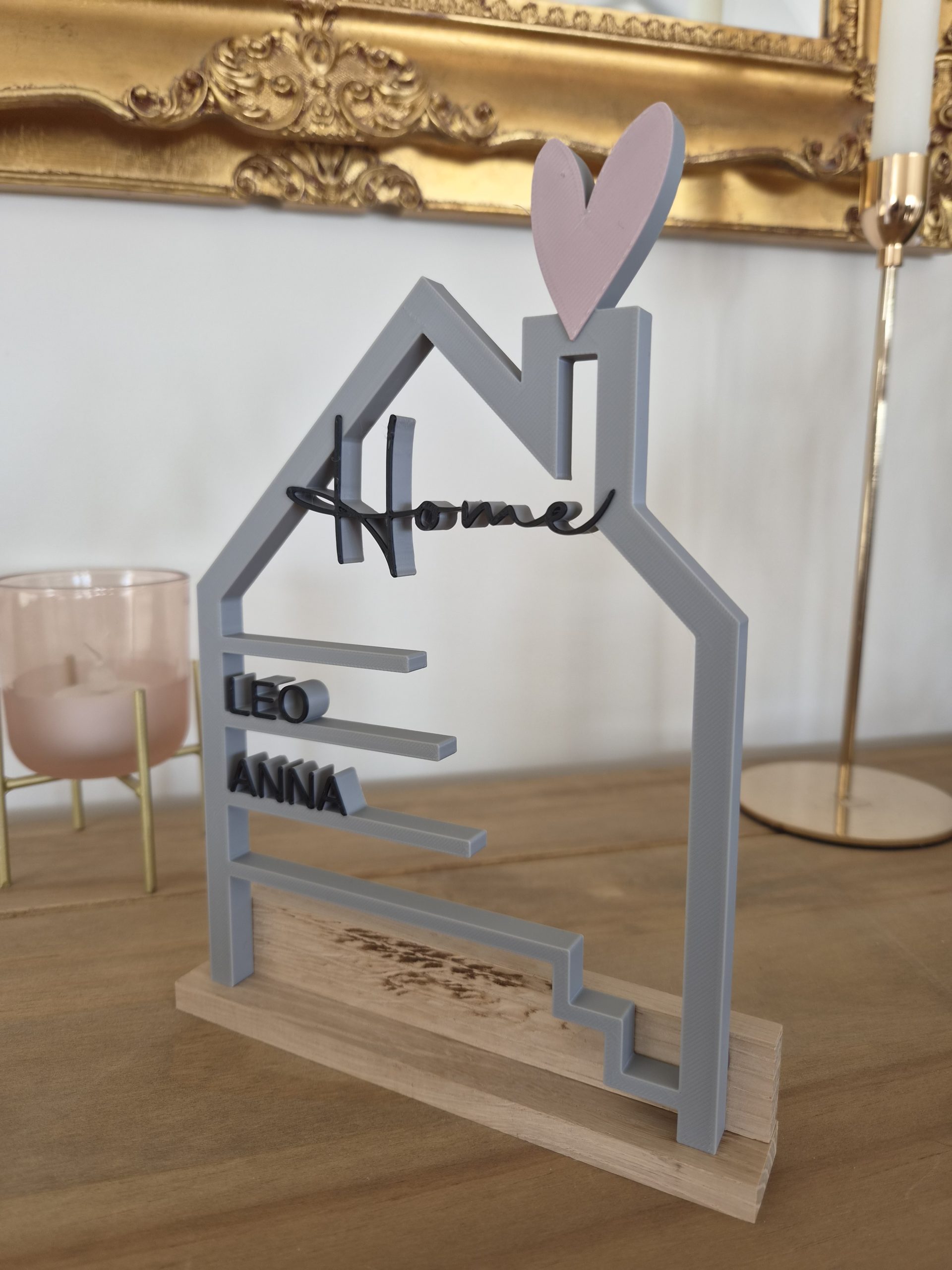 Personalisiertes Familienschild zum Aufstellen – Bild 5