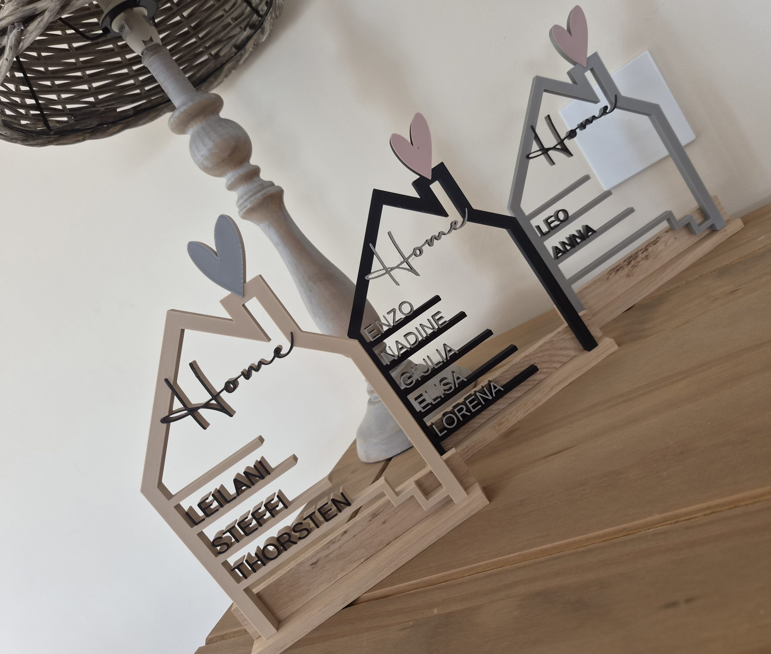 Personalisiertes Familienschild zum Aufstellen – Bild 4